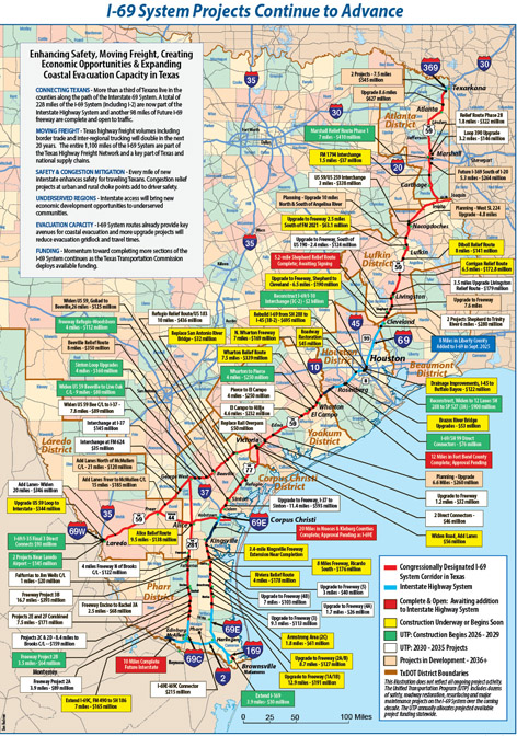 Alliance for I-69 Texas - Projects